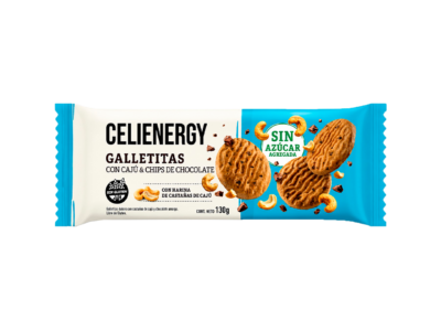Galletitas Celienergy Cajú y Chips de Chocolate