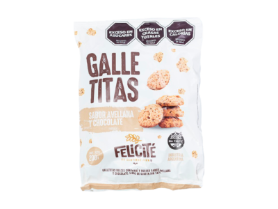 Galletitas Sabor Avellana y Chocolate Felicité