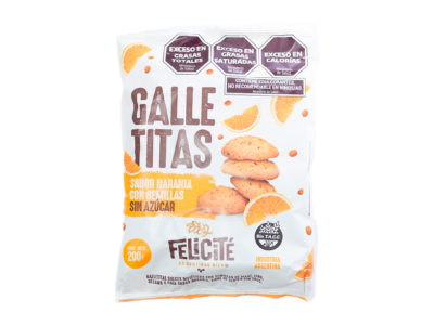 Galletitas Sabor Naranja con Semillas Felicité